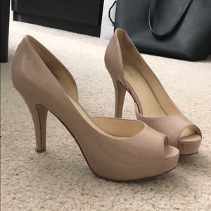 Peep-toe Nine West heels